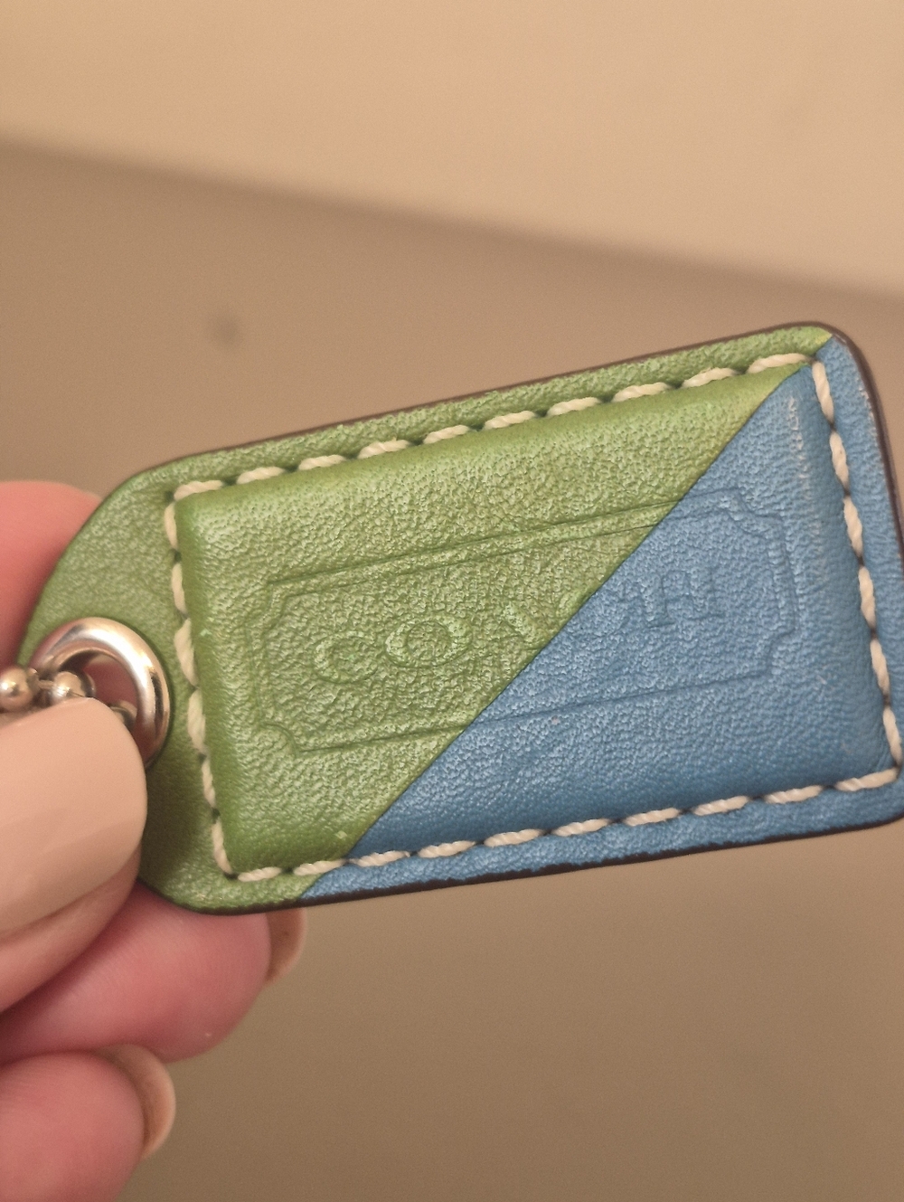 Vintage Coach 2 Toned Hang Tag